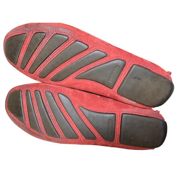 Patricia Green A Mano Deep Red Suede Brazilian Horsebit Professional Loafer 7 M - Picture 7 of 8